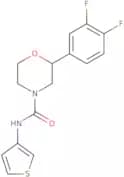 2-(3,4-Difluorophenyl)-N-(thiophen-3-yl)morpholine-4-carboxamide