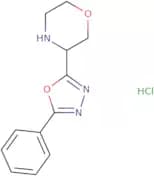 3-(5-Phenyl-1,3,4-oxadiazol-2-yl)morpholine hydrochloride