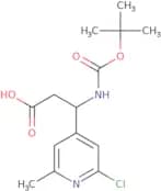 3-{[(tert-Butoxy)carbonyl]amino}-3-(2-chloro-6-methylpyridin-4-yl)propanoic acid
