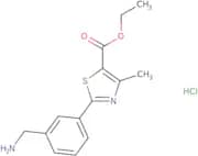 Ethyl 2-[3-(aminomethyl)phenyl]-4-methyl-1,3-thiazole-5-carboxylate hydrochloride