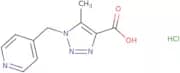 5-Methyl-1-(pyridin-4-ylmethyl)-1H-1,2,3-triazole-4-carboxylic acid hydrochloride