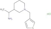 1-[1-(Thiophen-3-ylmethyl)piperidin-3-yl]ethan-1-amine hydrochloride