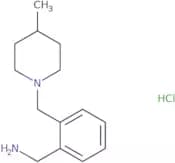 {2-[(4-Methylpiperidin-1-yl)methyl]phenyl}methanamine hydrochloride