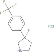 3-Fluoro-3-[4-(trifluoromethyl)phenyl]pyrrolidine hydrochloride
