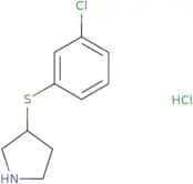 3-[(3-Chlorophenyl)sulfanyl]pyrrolidine hydrochloride