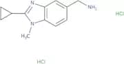 (2-Cyclopropyl-1-methyl-1H-1,3-benzodiazol-5-yl)methanamine dihydrochloride