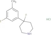 4-Fluoro-4-(3-fluoro-5-methylphenyl)piperidine hydrochloride