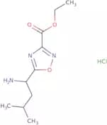 Ethyl 5-(1-amino-3-methylbutyl)-1,2,4-oxadiazole-3-carboxylate hydrochloride