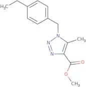 Methyl 1-[(4-ethylphenyl)methyl]-5-methyl-1H-1,2,3-triazole-4-carboxylate