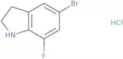 5-Bromo-7-fluoro-2,3-dihydro-1H-indole hydrochloride