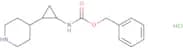 Benzyl N-[2-(piperidin-4-yl)cyclopropyl]carbamate hydrochloride