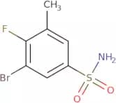 3-Bromo-4-fluoro-5-methylbenzene-1-sulfonamide