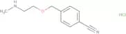 4-{[2-(Methylamino)ethoxy]methyl}benzonitrile hydrochloride