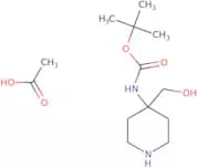 tert-Butyl N-[4-(hydroxymethyl)piperidin-4-yl]carbamate acetate