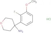 4-(2-Fluoro-3-methoxyphenyl)oxan-4-amine hydrochloride