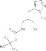 tert-Butyl N-{3-hydroxy-2-[(1-methyl-1H-pyrazol-5-yl)methyl]propyl}carbamate