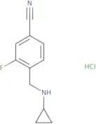 4-[(Cyclopropylamino)methyl]-3-fluorobenzonitrile hydrochloride
