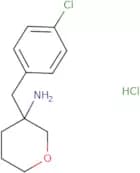 3-[(4-Chlorophenyl)methyl]oxan-3-amine hydrochloride