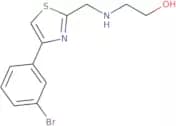 2-({[4-(3-Bromophenyl)-1,3-thiazol-2-yl]methyl}amino)ethan-1-ol