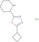 2-(5-Cyclobutyl-1,3,4-oxadiazol-2-yl)piperidine hydrochloride