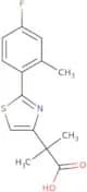 2-[2-(4-Fluoro-2-methylphenyl)-1,3-thiazol-4-yl]-2-methylpropanoic acid