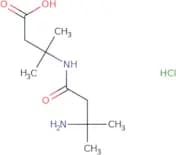 3-(3-Amino-3-methylbutanamido)-3-methylbutanoic acid hydrochloride