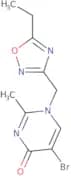 5-Bromo-1-[(5-ethyl-1,2,4-oxadiazol-3-yl)methyl]-2-methyl-1,4-dihydropyrimidin-4-one