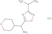 Oxan-4-yl[3-(propan-2-yl)-1,2,4-oxadiazol-5-yl]methanamine hydrochloride