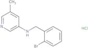 N-[(2-Bromophenyl)methyl]-5-methylpyridin-3-amine hydrochloride