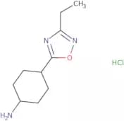 4-(3-Ethyl-1,2,4-oxadiazol-5-yl)cyclohexan-1-amine hydrochloride