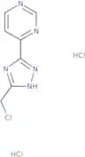 4-[5-(Chloromethyl)-1H-1,2,4-triazol-3-yl]pyrimidine dihydrochloride