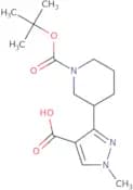 3-{1-[(tert-Butoxy)carbonyl]piperidin-3-yl}-1-methyl-1H-pyrazole-4-carboxylic acid