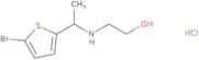 2-{[1-(5-Bromothiophen-2-yl)ethyl]amino}ethan-1-ol hydrochloride