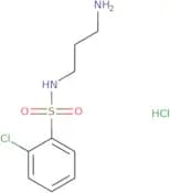 N-(3-Aminopropyl)-2-chlorobenzene-1-sulfonamide hydrochloride