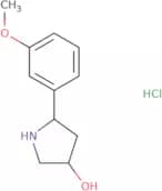 5-(3-Methoxyphenyl)pyrrolidin-3-ol hydrochloride