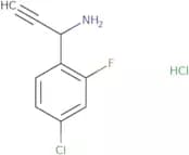 1-(4-Chloro-2-fluorophenyl)prop-2-yn-1-amine hydrochloride
