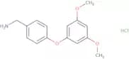 [4-(3,5-Dimethoxyphenoxy)phenyl]methanamine hydrochloride
