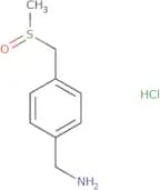[4-(Methanesulfinylmethyl)phenyl]methanamine hydrochloride