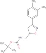 tert-Butyl N-{[3-(3,4-dimethylphenyl)-4,5-dihydro-1,2-oxazol-5-yl]methyl}carbamate