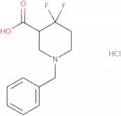 1-Benzyl-4,4-difluoropiperidine-3-carboxylic acid hydrochloride