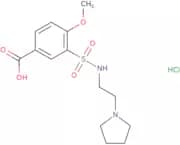 4-Methoxy-3-{[2-(pyrrolidin-1-yl)ethyl]sulfamoyl}benzoic acid hydrochloride