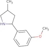 2-(3-Methoxyphenyl)-4-methylpyrrolidine