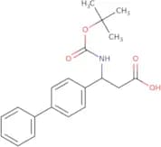 (3R)-3-{[(tert-Butoxy)carbonyl]amino}-3-(4-phenylphenyl)propanoic acid
