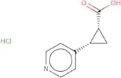 rac-(1R,2S)-2-(Pyridin-4-yl)cyclopropane-1-carboxylic acid hydrochloride