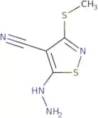 5-Hydrazino-3-(methylthio)isothiazole-4-carbonitrile
