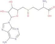 (2S)-2-Amino-4-[[(2S,3S,4R,5R)-5-(6-aminopurin-9-yl)-3,4-dihydroxyoxolan-2-yl]methylsulfinyl]butan…