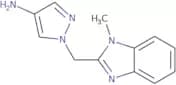 1-[(1-Methyl-1H-1,3-benzodiazol-2-yl)methyl]-1H-pyrazol-4-amine