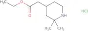 Ethyl 2-(2,2-dimethylpiperidin-4-yl)acetate hydrochloride