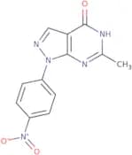 6-Methyl-1-(4-nitrophenyl)-1H,4H,7H-pyrazolo[3,4-d]pyrimidin-4-one