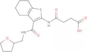 3-({3-[(Oxolan-2-ylmethyl)carbamoyl]-4,5,6,7-tetrahydro-1-benzothiophen-2-yl}carbamoyl)propanoic a…
